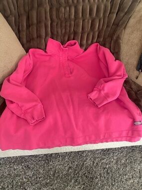 Bright Pink Pullover vineyard vine 3X